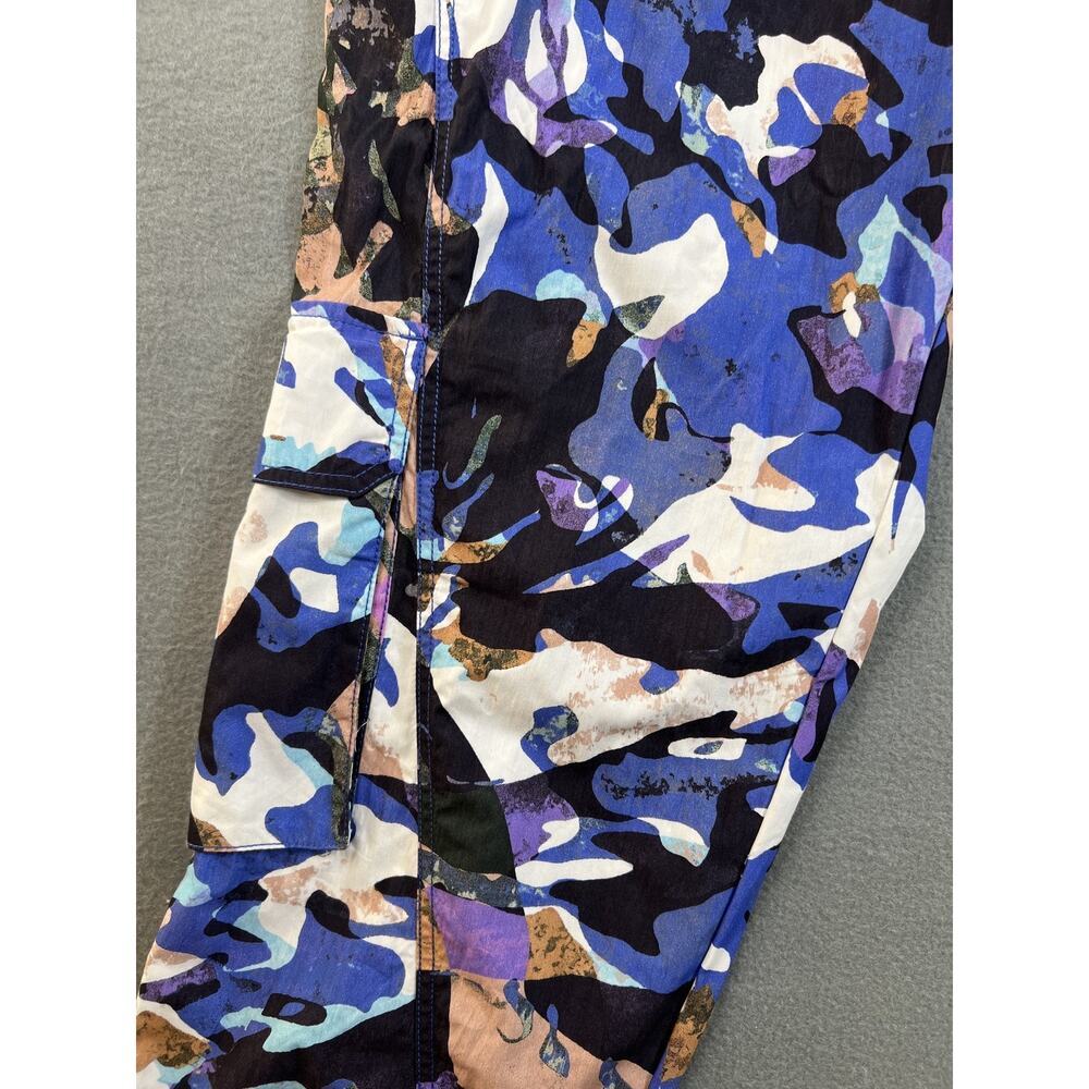 NEW Free People Movement Mesmerize Me Pants Large Violet Camo Women’s - Picture 5 of 13